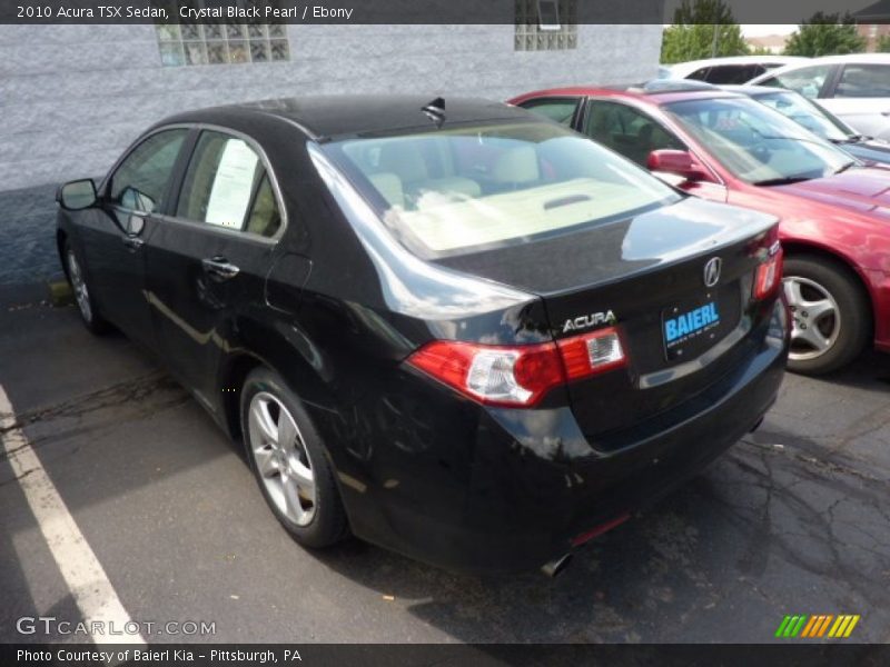 Crystal Black Pearl / Ebony 2010 Acura TSX Sedan