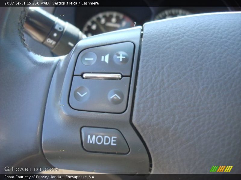 Controls of 2007 GS 350 AWD