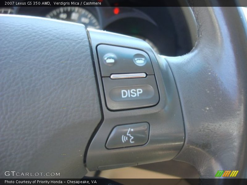 Controls of 2007 GS 350 AWD