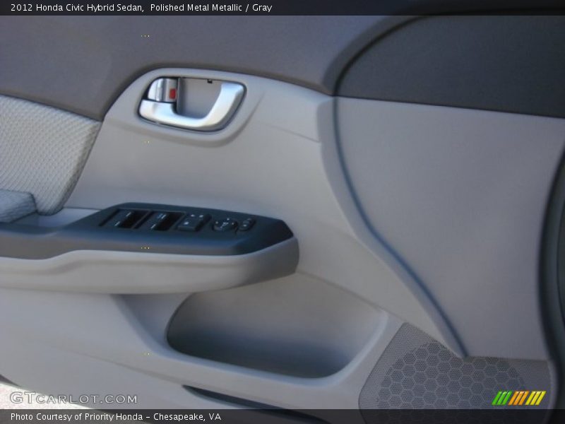 Polished Metal Metallic / Gray 2012 Honda Civic Hybrid Sedan