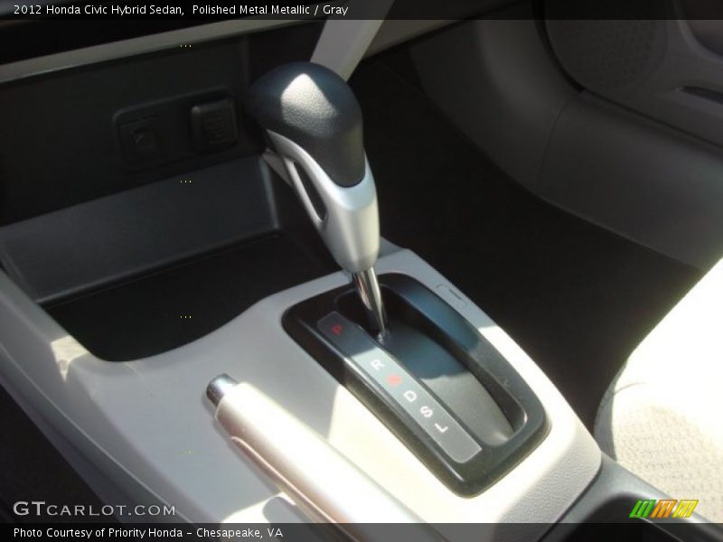 Polished Metal Metallic / Gray 2012 Honda Civic Hybrid Sedan