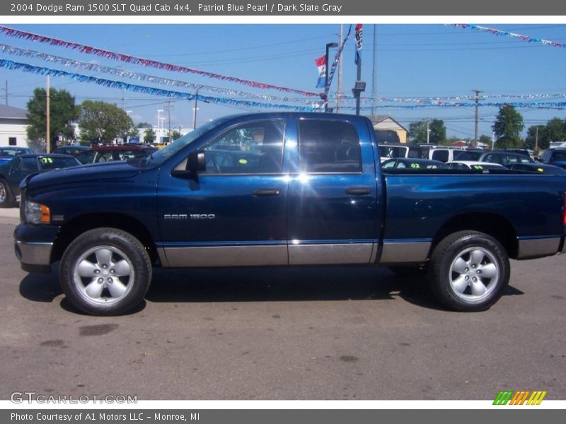 Patriot Blue Pearl / Dark Slate Gray 2004 Dodge Ram 1500 SLT Quad Cab 4x4
