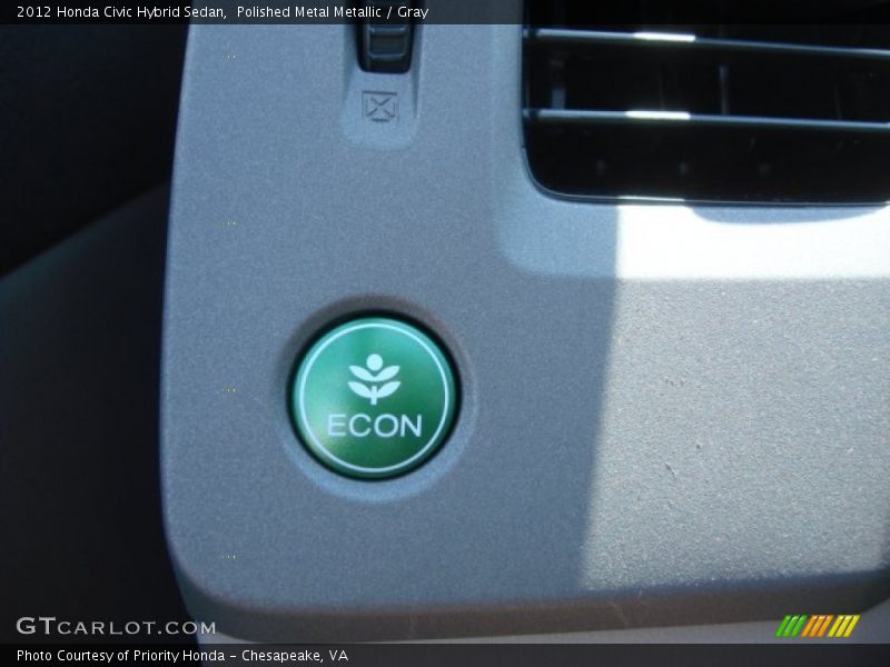 Polished Metal Metallic / Gray 2012 Honda Civic Hybrid Sedan