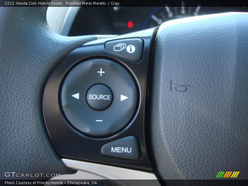 Polished Metal Metallic / Gray 2012 Honda Civic Hybrid Sedan