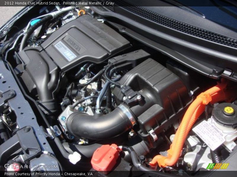 Polished Metal Metallic / Gray 2012 Honda Civic Hybrid Sedan