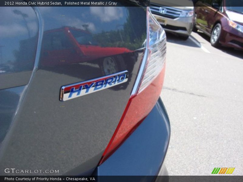 Polished Metal Metallic / Gray 2012 Honda Civic Hybrid Sedan