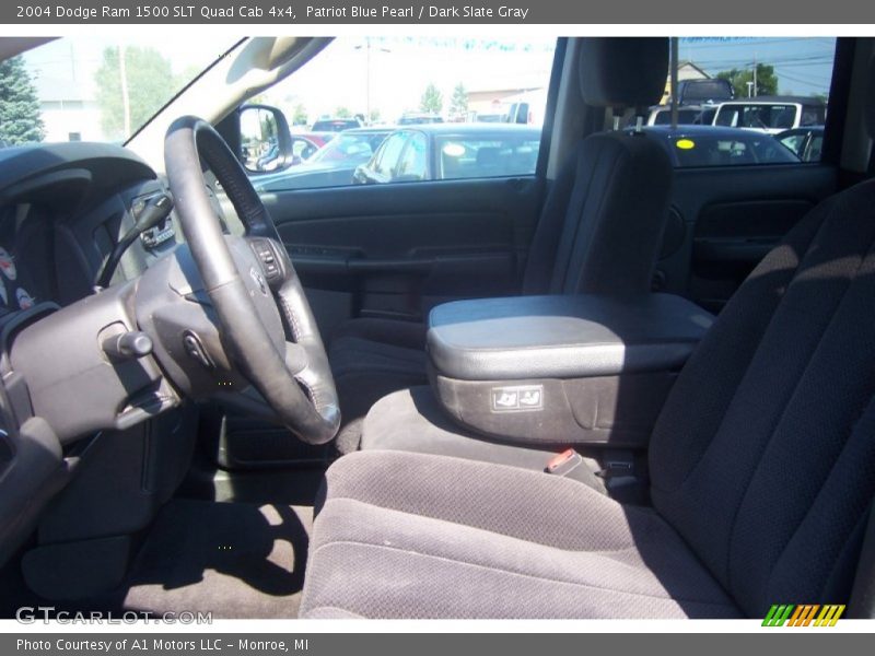 Patriot Blue Pearl / Dark Slate Gray 2004 Dodge Ram 1500 SLT Quad Cab 4x4