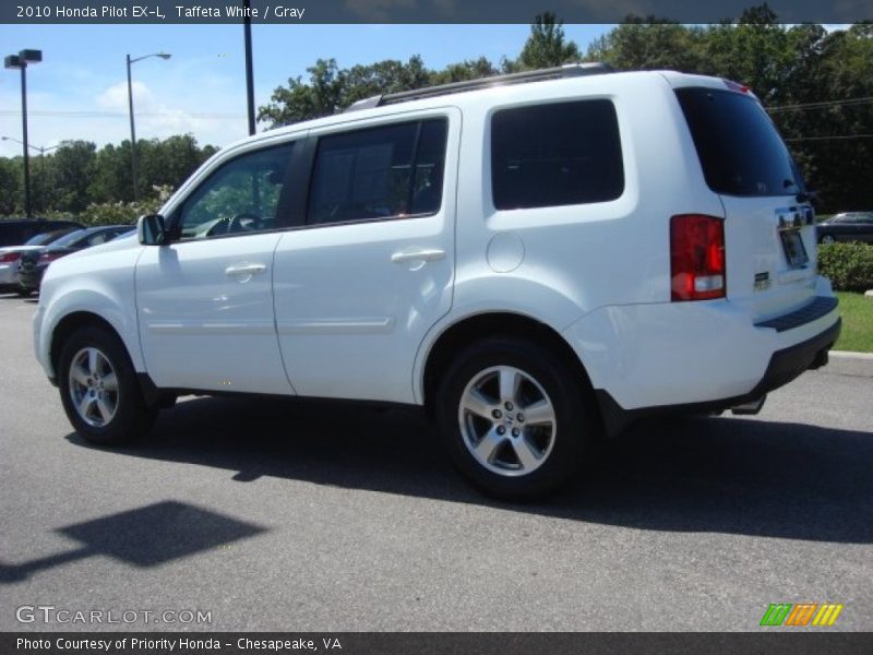 Taffeta White / Gray 2010 Honda Pilot EX-L