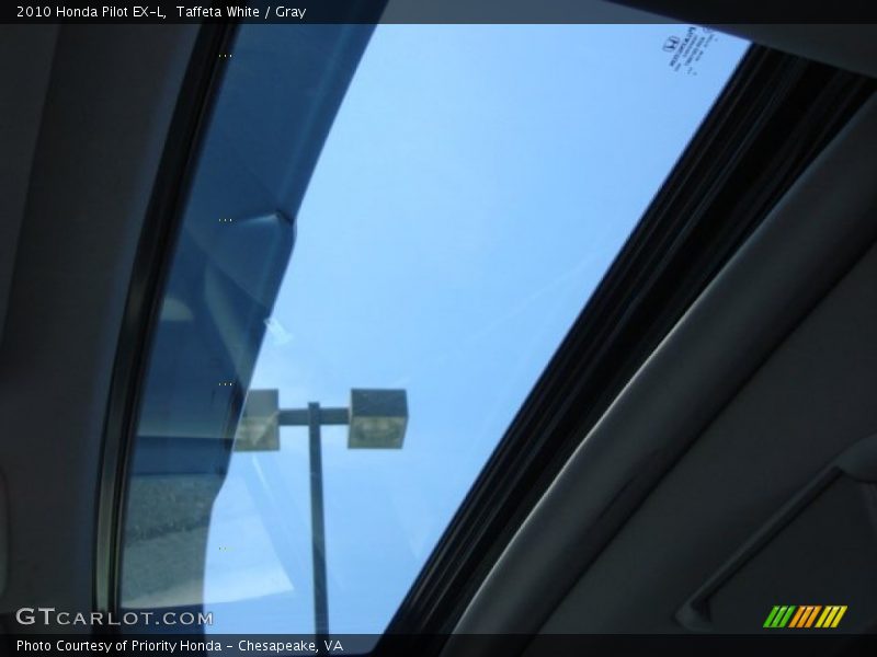 Taffeta White / Gray 2010 Honda Pilot EX-L