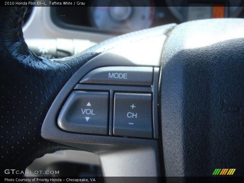 Taffeta White / Gray 2010 Honda Pilot EX-L
