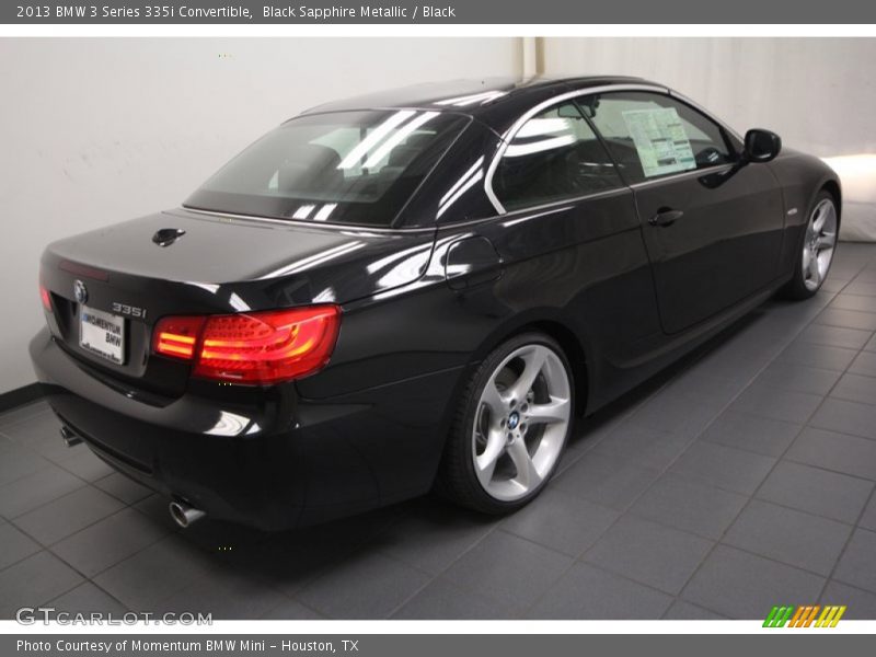 Black Sapphire Metallic / Black 2013 BMW 3 Series 335i Convertible