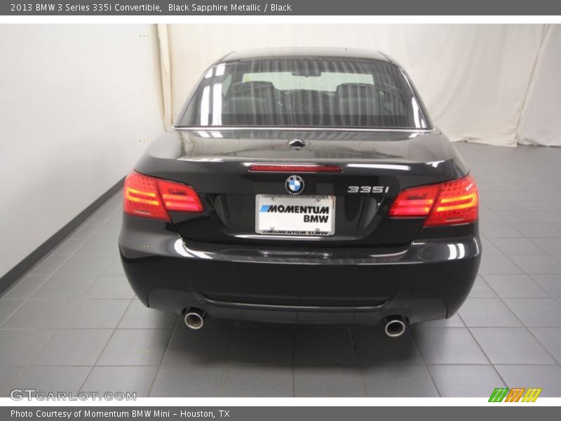 Black Sapphire Metallic / Black 2013 BMW 3 Series 335i Convertible
