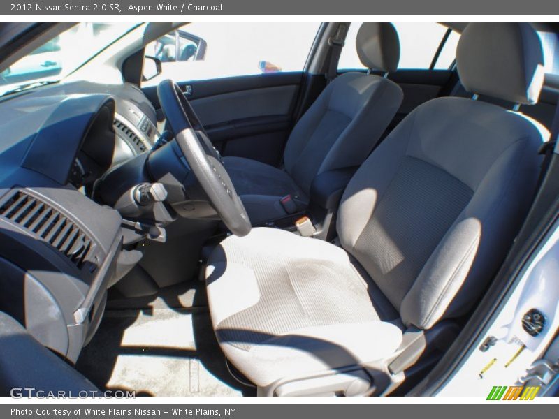 Aspen White / Charcoal 2012 Nissan Sentra 2.0 SR