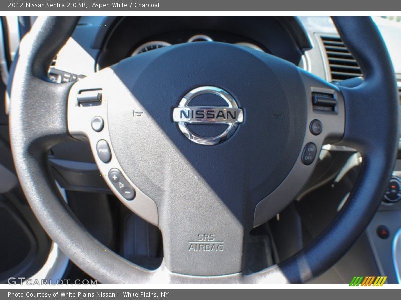 Aspen White / Charcoal 2012 Nissan Sentra 2.0 SR