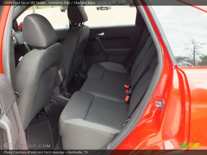 Vermillion Red / Charcoal Black 2008 Ford Focus SES Sedan
