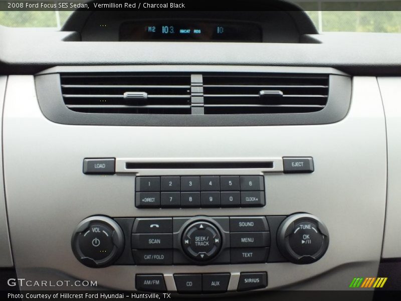 Vermillion Red / Charcoal Black 2008 Ford Focus SES Sedan