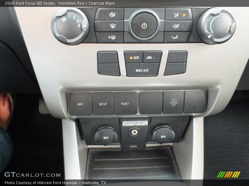 Vermillion Red / Charcoal Black 2008 Ford Focus SES Sedan