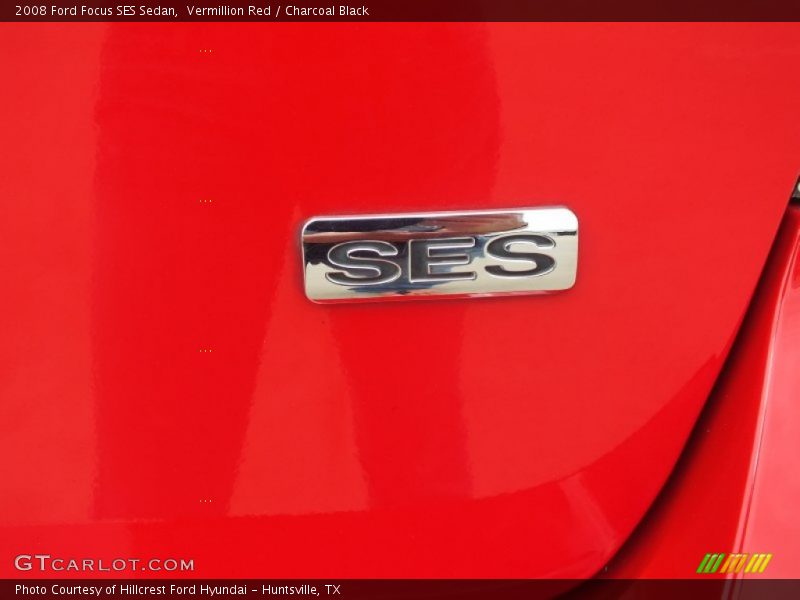 Vermillion Red / Charcoal Black 2008 Ford Focus SES Sedan