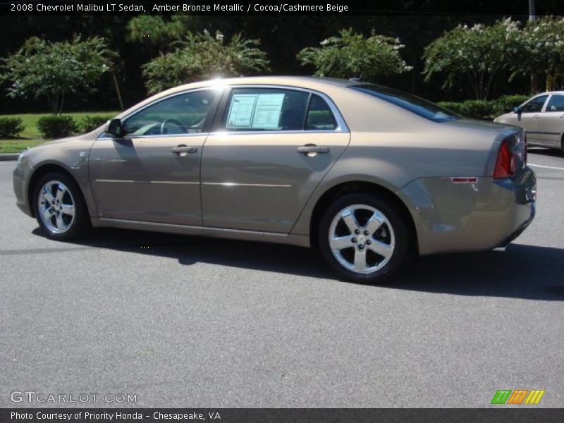 Amber Bronze Metallic / Cocoa/Cashmere Beige 2008 Chevrolet Malibu LT Sedan