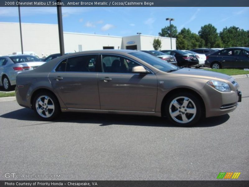 Amber Bronze Metallic / Cocoa/Cashmere Beige 2008 Chevrolet Malibu LT Sedan