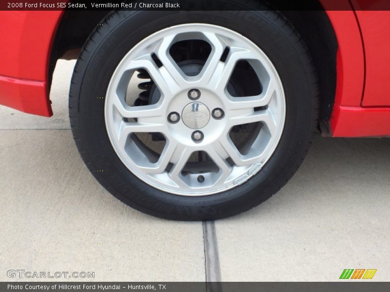 Vermillion Red / Charcoal Black 2008 Ford Focus SES Sedan