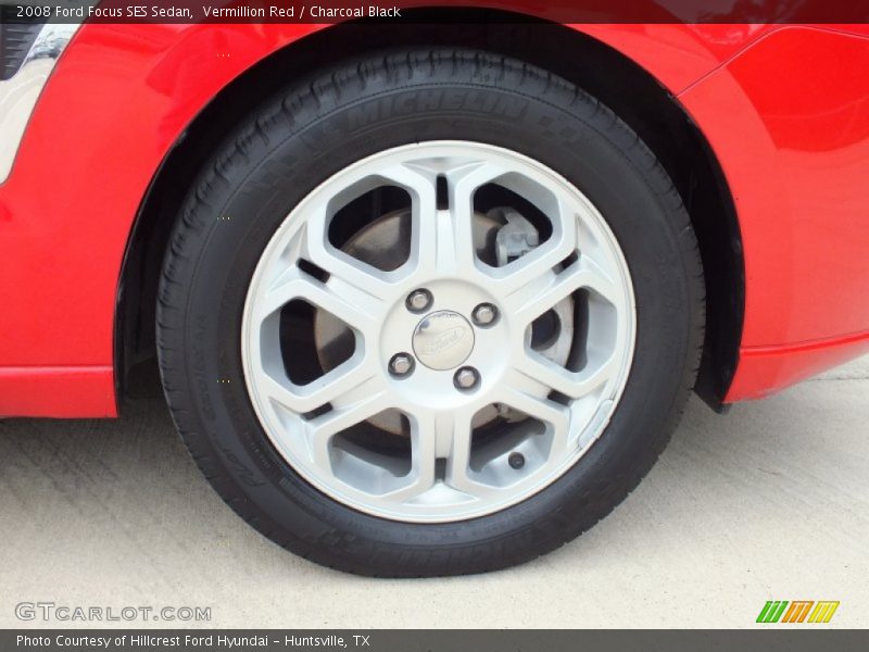 Vermillion Red / Charcoal Black 2008 Ford Focus SES Sedan