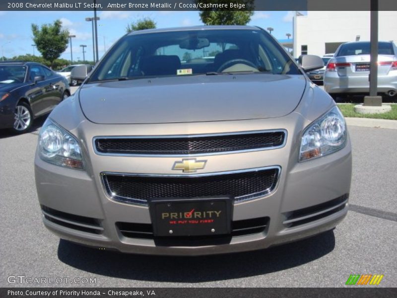 Amber Bronze Metallic / Cocoa/Cashmere Beige 2008 Chevrolet Malibu LT Sedan
