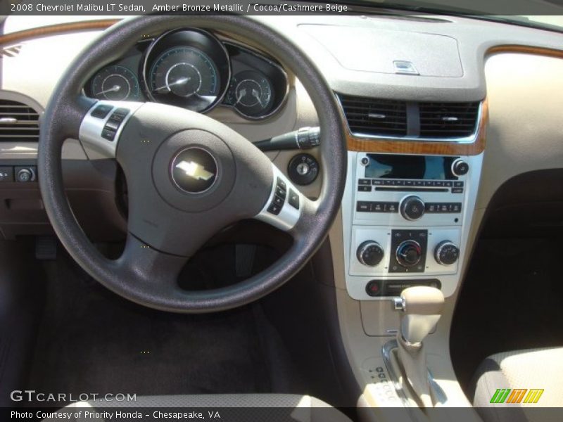 Amber Bronze Metallic / Cocoa/Cashmere Beige 2008 Chevrolet Malibu LT Sedan