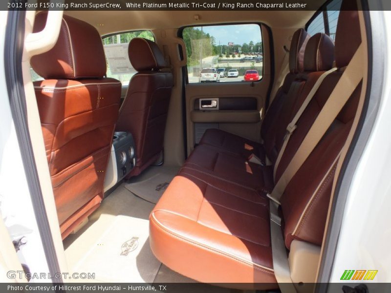 White Platinum Metallic Tri-Coat / King Ranch Chaparral Leather 2012 Ford F150 King Ranch SuperCrew