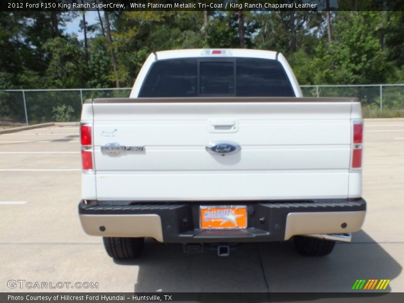 White Platinum Metallic Tri-Coat / King Ranch Chaparral Leather 2012 Ford F150 King Ranch SuperCrew