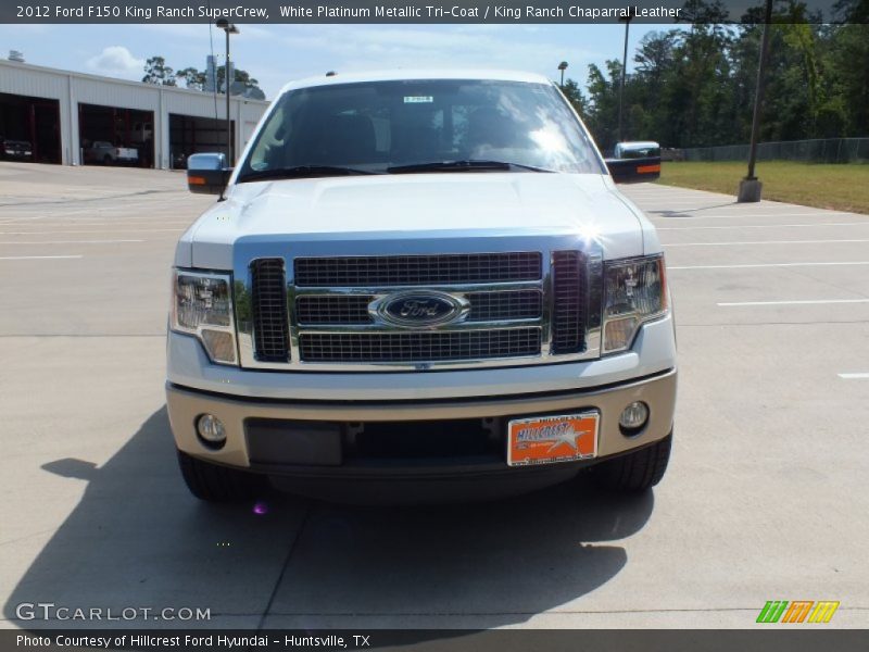 White Platinum Metallic Tri-Coat / King Ranch Chaparral Leather 2012 Ford F150 King Ranch SuperCrew