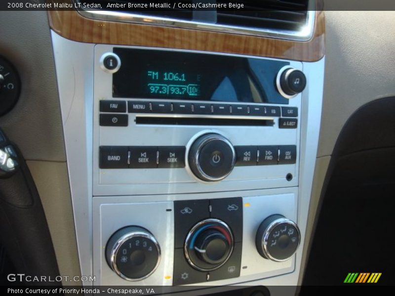 Amber Bronze Metallic / Cocoa/Cashmere Beige 2008 Chevrolet Malibu LT Sedan