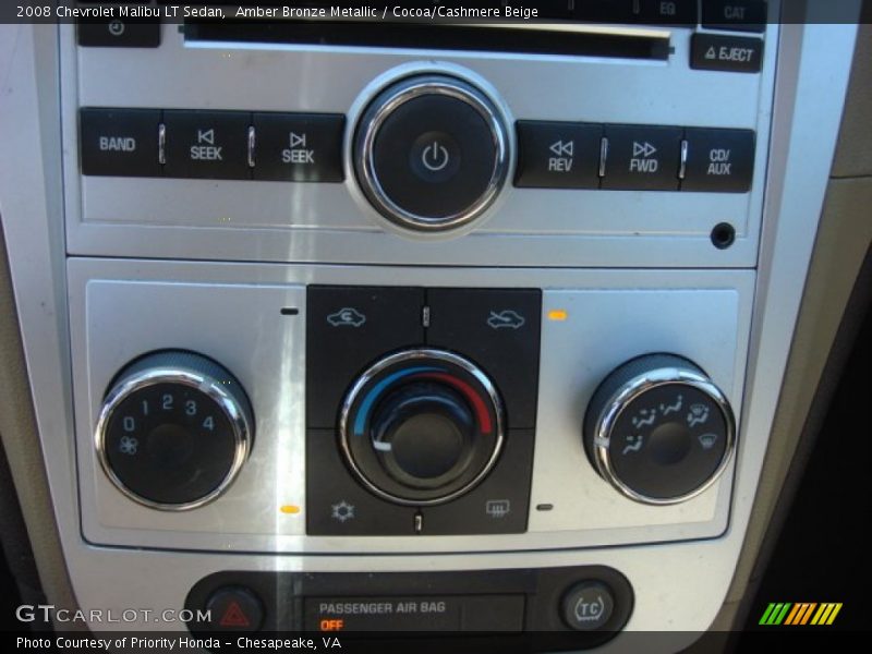 Amber Bronze Metallic / Cocoa/Cashmere Beige 2008 Chevrolet Malibu LT Sedan