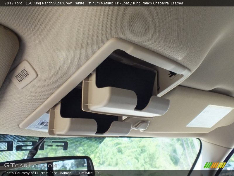 White Platinum Metallic Tri-Coat / King Ranch Chaparral Leather 2012 Ford F150 King Ranch SuperCrew