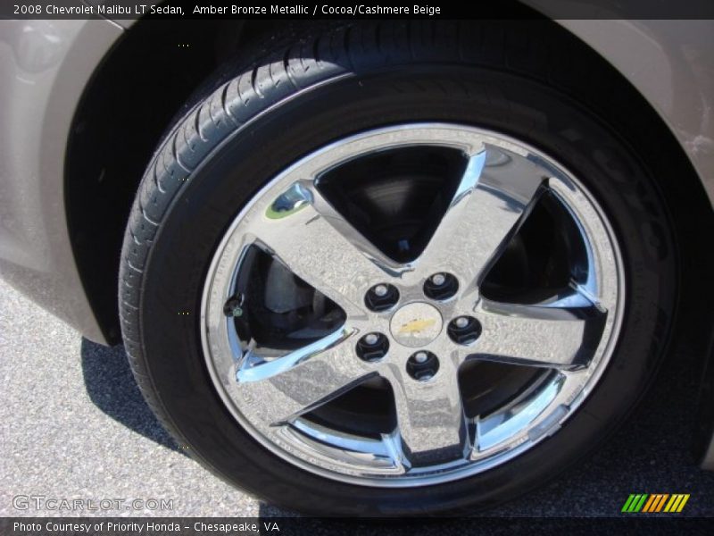 Amber Bronze Metallic / Cocoa/Cashmere Beige 2008 Chevrolet Malibu LT Sedan