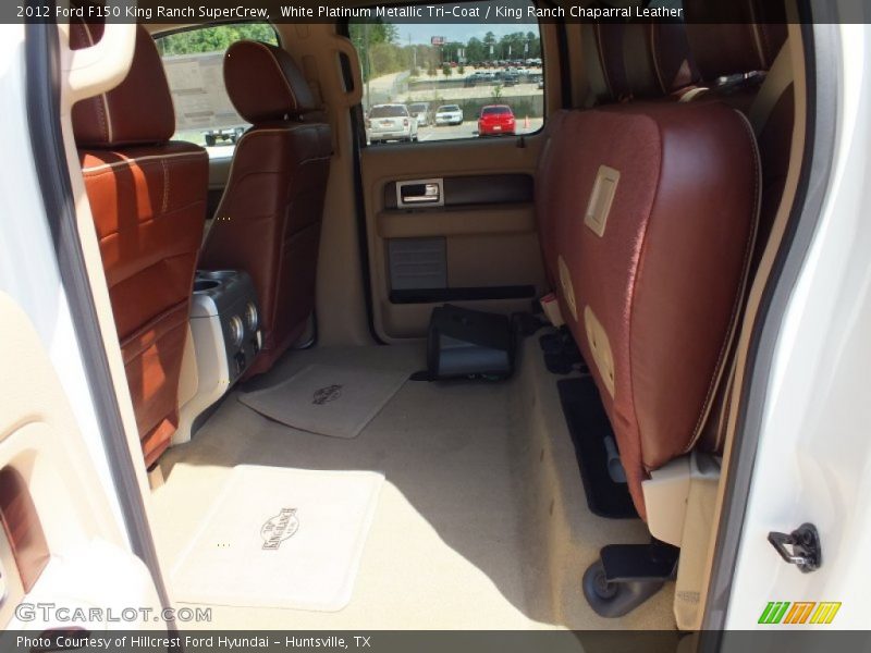 White Platinum Metallic Tri-Coat / King Ranch Chaparral Leather 2012 Ford F150 King Ranch SuperCrew