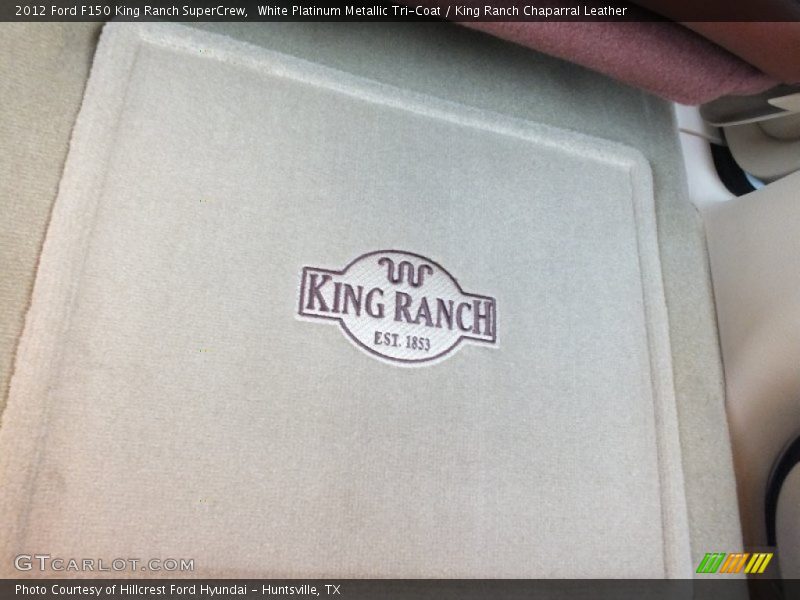 White Platinum Metallic Tri-Coat / King Ranch Chaparral Leather 2012 Ford F150 King Ranch SuperCrew