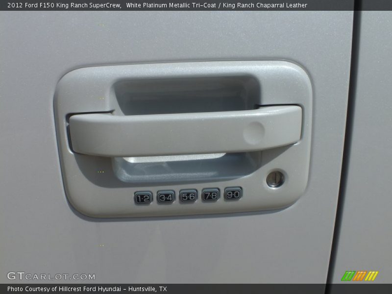 White Platinum Metallic Tri-Coat / King Ranch Chaparral Leather 2012 Ford F150 King Ranch SuperCrew