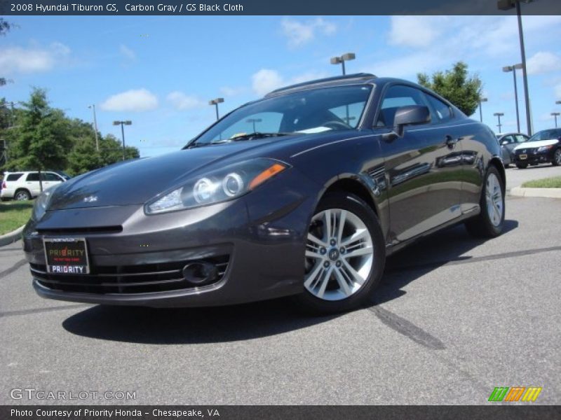 Carbon Gray / GS Black Cloth 2008 Hyundai Tiburon GS