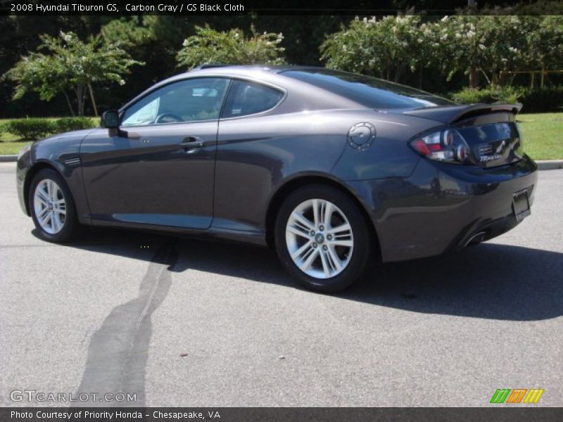 Carbon Gray / GS Black Cloth 2008 Hyundai Tiburon GS