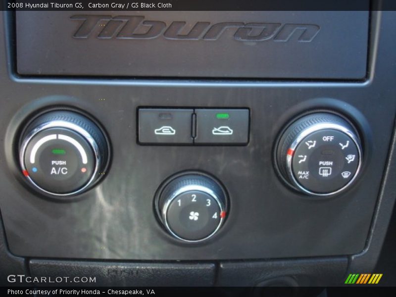 Controls of 2008 Tiburon GS