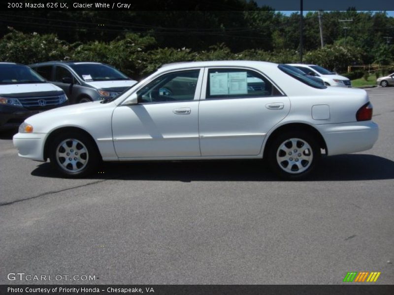 Glacier White / Gray 2002 Mazda 626 LX
