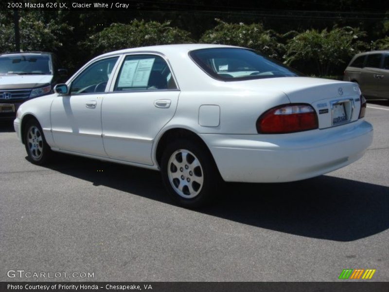 Glacier White / Gray 2002 Mazda 626 LX