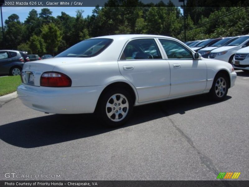 Glacier White / Gray 2002 Mazda 626 LX
