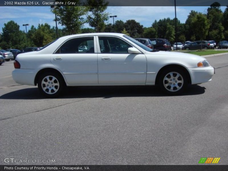 Glacier White / Gray 2002 Mazda 626 LX