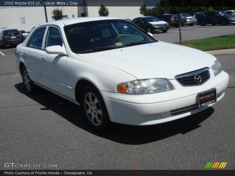 Glacier White / Gray 2002 Mazda 626 LX