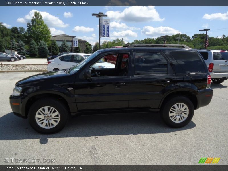 Black / Black 2007 Mercury Mariner Premier 4WD