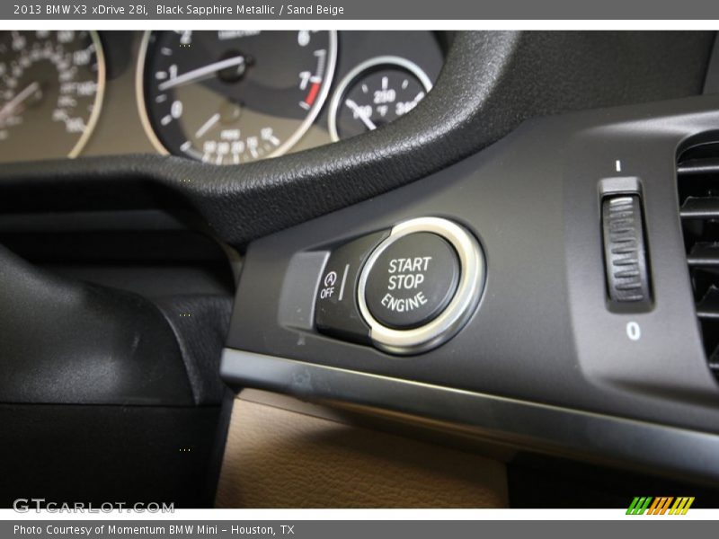 Black Sapphire Metallic / Sand Beige 2013 BMW X3 xDrive 28i