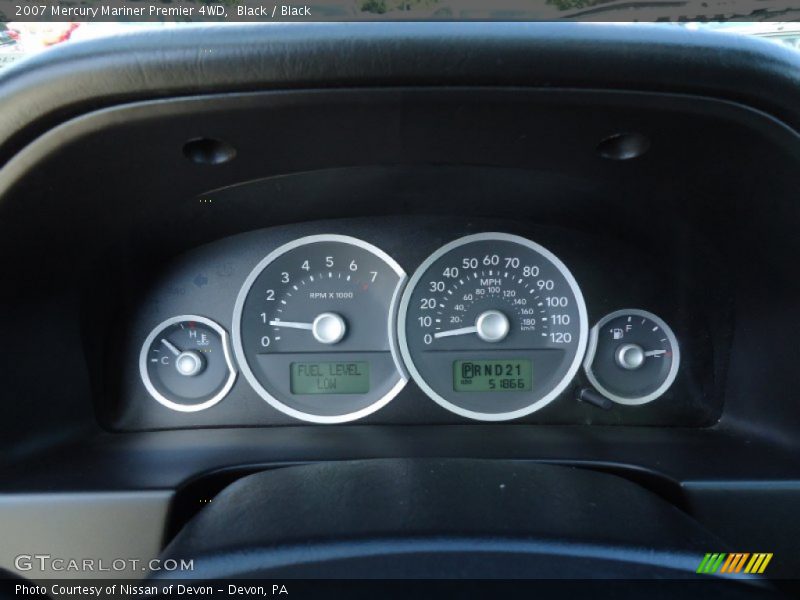  2007 Mariner Premier 4WD Premier 4WD Gauges