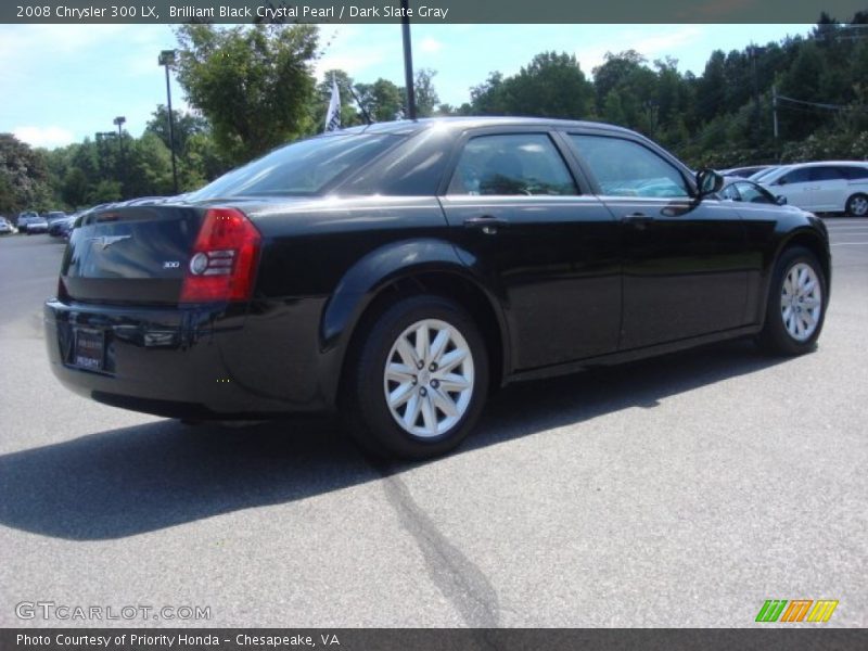 Brilliant Black Crystal Pearl / Dark Slate Gray 2008 Chrysler 300 LX